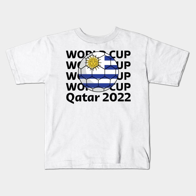 World Cup Qatar 2022  - Team Uruguay Kids T-Shirt by Inspirit Designs